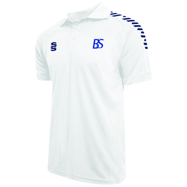 Brine Leas School White Dual Polo Shirt Women's - Adult Thumbnail