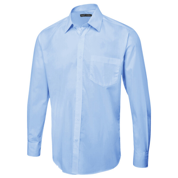 Men’s Tailored Fit Long Sleeve Poplin Shirt Thumbnail